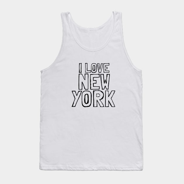 I love New York Tank Top by TompasCreations